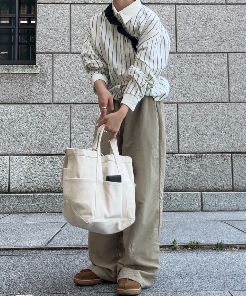 INTER FACTORY（インターファクトリー）の「さいとうなる - 3wayキャンバスバッグ - made in INTER FACTORY（トートバッグ・レディース・ナチュラル・FREE）」の11枚目の写真