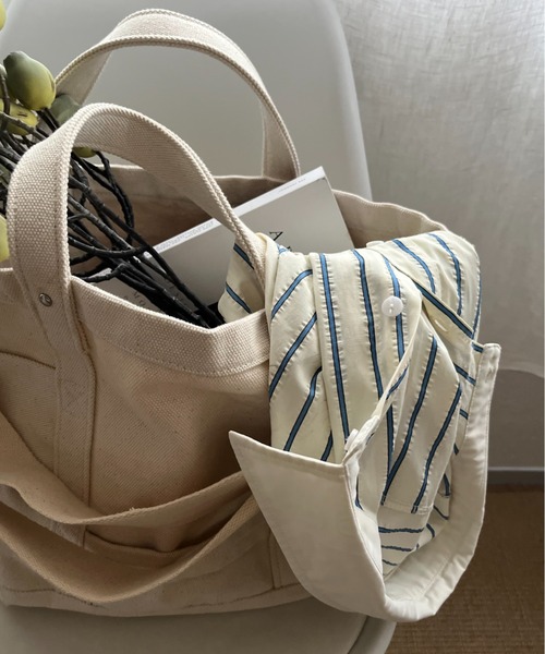 INTER FACTORY（インターファクトリー）の「さいとうなる - 3wayキャンバスバッグ - made in INTER FACTORY（トートバッグ・レディース・ナチュラル・FREE）」の3枚目の写真