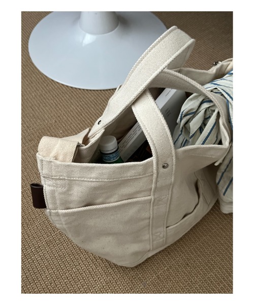 INTER FACTORY（インターファクトリー）の「さいとうなる - 3wayキャンバスバッグ - made in INTER FACTORY（トートバッグ・レディース・ナチュラル・FREE）」の4枚目の写真