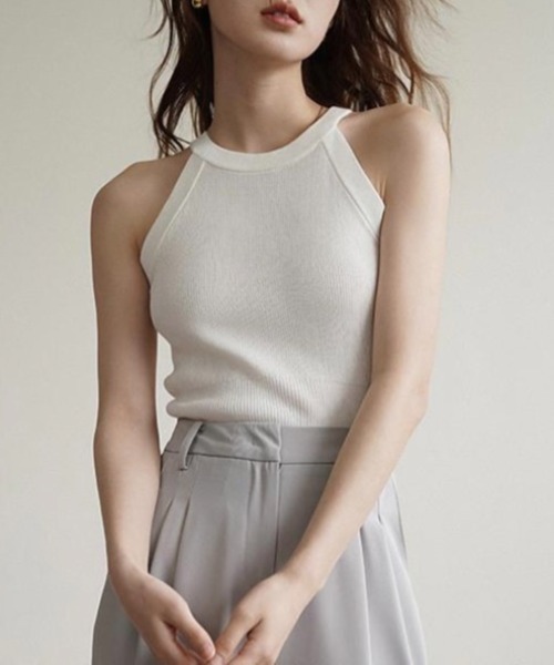 NANEA（ナネア）の「カップ付きアメリカンスリーブタンクトップ（タンクトップ・レディース・ホワイト/ブラウン/グリーン/レッド/ブラック/グレー・フリー）」の7枚目の写真