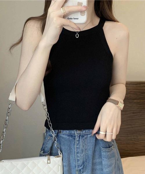 NANEA（ナネア）の「カップ付きアメリカンスリーブタンクトップ（タンクトップ・レディース・ホワイト/ブラウン/グリーン/レッド/ブラック/グレー・フリー）」の20枚目の写真