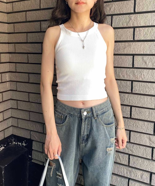 NANEA（ナネア）の「カップ付きアメリカンスリーブタンクトップ（タンクトップ・レディース・ホワイト/ブラウン/グリーン/レッド/ブラック/グレー・フリー）」の11枚目の写真