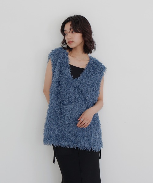 hellam（へラム）の「フェザーフリンジベスト（ベスト）」 - WEAR