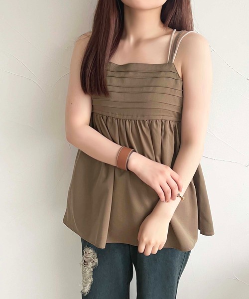 apres jour（アプレジュール）の「【apres jour mimi】SETUP可能 チュニックビスチェ【ZOZOTOWN限定アイテム】（ベスト・レディース・ブラウン/チャコールグレー/アイボリー・X-LARGE/フリー）」の16枚目の写真