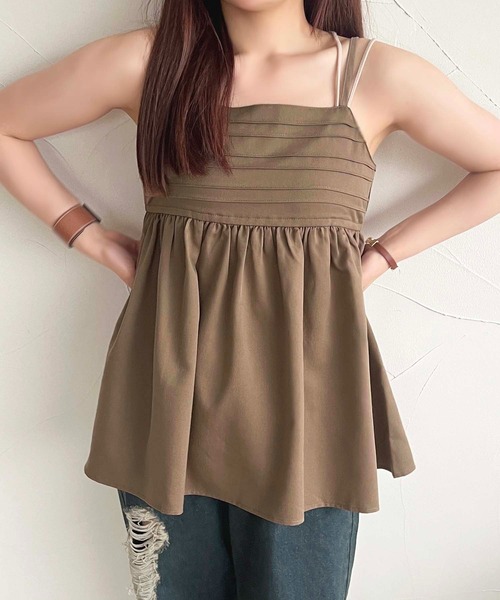 apres jour（アプレジュール）の「【apres jour mimi】SETUP可能 チュニックビスチェ【ZOZOTOWN限定アイテム】（ベスト・レディース・ブラウン/チャコールグレー/アイボリー・X-LARGE/フリー）」の15枚目の写真