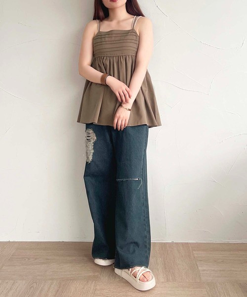 apres jour（アプレジュール）の「【apres jour mimi】SETUP可能 チュニックビスチェ【ZOZOTOWN限定アイテム】（ベスト・レディース・ブラウン/チャコールグレー/アイボリー・X-LARGE/フリー）」の12枚目の写真