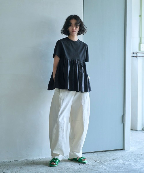 tシャツ OTONA SWITCHING HALF PEPLUM TEE レディース OTONA SWITCHING HALF PEPLUM TEE（Tシャツ/カットソー