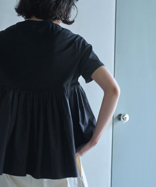 OTONA SWITCHING HALF PEPLUM TEE（Tシャツ/カットソー