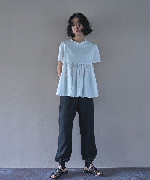 OTONA SWITCHING HALF PEPLUM TEE（Tシャツ/カットソー