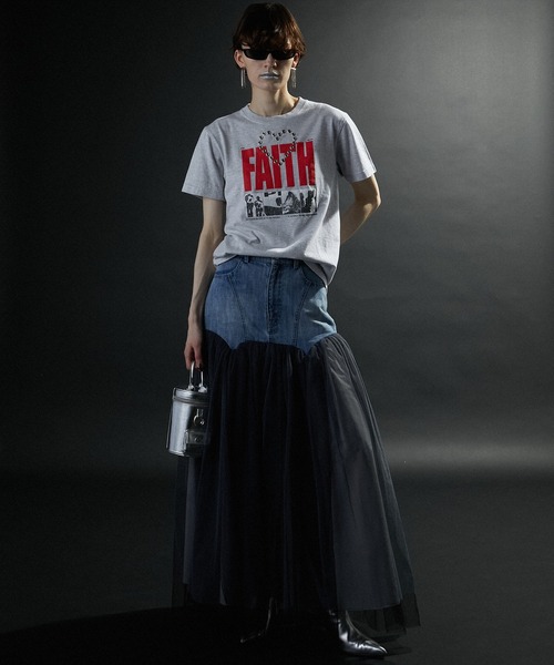 PRANK PROJECT（プランクプロジェクト）の「ハートアイレットFAITH-TEE / Heart Eyelet FAITH-TEE（Tシャツ/カットソー・レディース・チャコールグレー/ピンク/ライトグレー・FREE）」の15枚目の写真