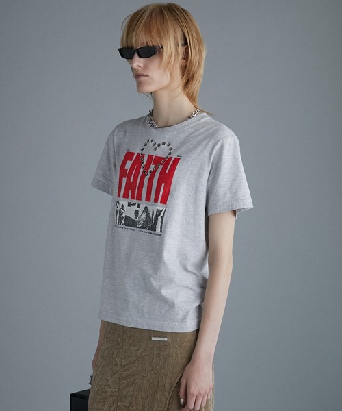 PRANK PROJECT（プランクプロジェクト）の「ハートアイレットFAITH-TEE / Heart Eyelet FAITH-TEE（Tシャツ/カットソー・レディース・チャコールグレー/ピンク/ライトグレー・FREE）」の22枚目の写真