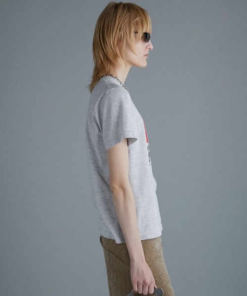 PRANK PROJECT（プランクプロジェクト）の「ハートアイレットFAITH-TEE / Heart Eyelet FAITH-TEE（Tシャツ/カットソー・レディース・チャコールグレー/ピンク/ライトグレー・FREE）」の20枚目の写真