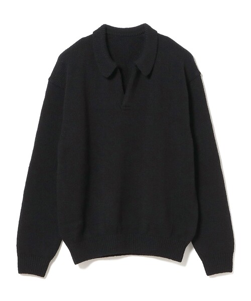 crepuscule(クレプスキュール)の「crepuscule / Skipper Knit Polo(ニット/セーター・メンズ・ブラック・M/L/XL)」の10枚目の写真