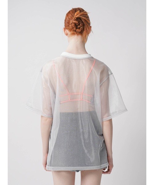 :ETHROF（イーサオブ）の「SHEER LAME TOPS（Tシャツ/カットソー・レディース・ブラック/グレー・FREE）」の8枚目の写真