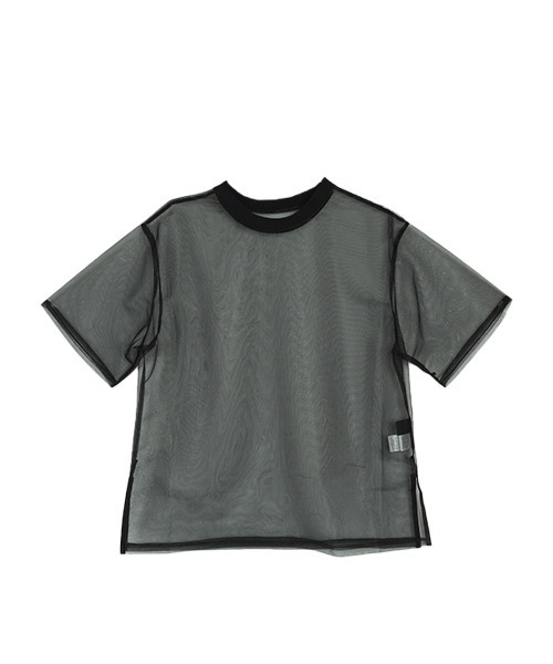 :ETHROF（イーサオブ）の「SHEER LAME TOPS（Tシャツ/カットソー・レディース・ブラック/グレー・FREE）」の21枚目の写真
