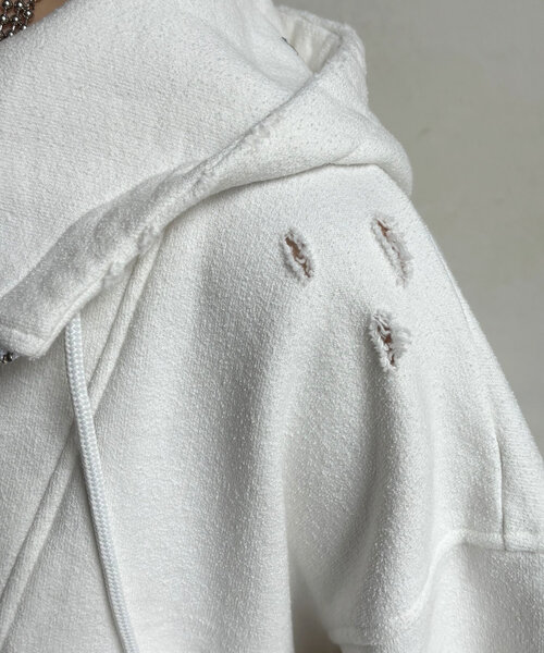 【セール】ダメージ裏毛プルオーバー（パーカー）｜DouDou（ドゥドゥ） loanandbanking.com
