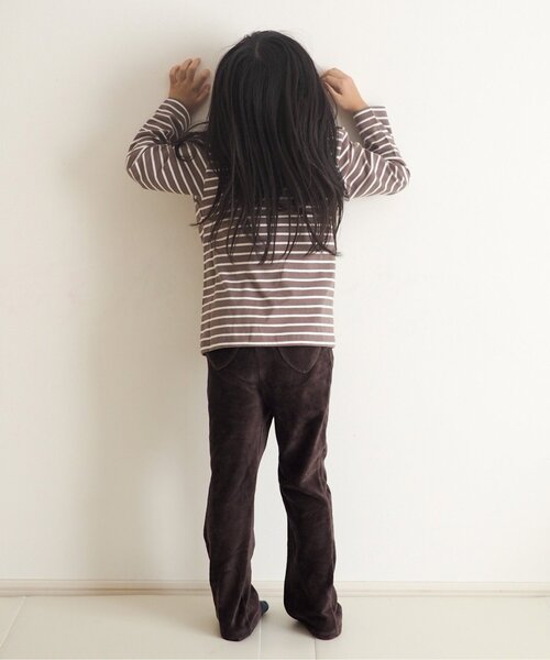apres les cours(アプレレクール)の「【WEB限定】7days Style/ヨークフリルTシャツ(Tシャツ/カットソー・キッズ・ブラック/オフホワイト/ブラウン/ピンク/ネイビー/パープル・80/90/100/110/120/130/140)」の14枚目の写真