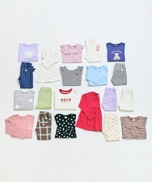 apres les cours(アプレレクール)の「【WEB限定】7days Style/ヨークフリルTシャツ(Tシャツ/カットソー・キッズ・ブラック/オフホワイト/ブラウン/ピンク/ネイビー/パープル・80/90/100/110/120/130/140)」の21枚目の写真