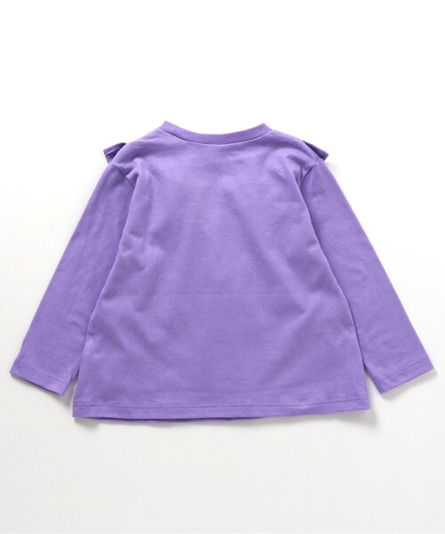 apres les cours(アプレレクール)の「【WEB限定】7days Style/ヨークフリルTシャツ(Tシャツ/カットソー・キッズ・ブラック/オフホワイト/ブラウン/ピンク/ネイビー/パープル・80/90/100/110/120/130/140)」の9枚目の写真