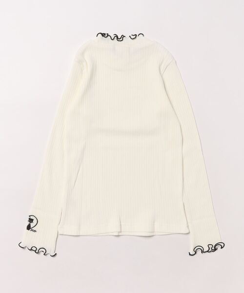 nino（ニノ）の「ランダムテレコロングTee（Tシャツ/カットソー・キッズ・ホワイト・150cm/140cm/130cm）」の2枚目の写真