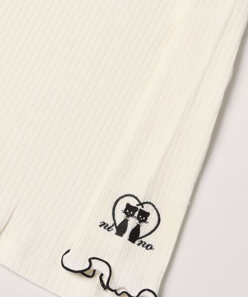 nino（ニノ）の「ランダムテレコロングTee（Tシャツ/カットソー・キッズ・ホワイト・150cm/140cm/130cm）」の3枚目の写真