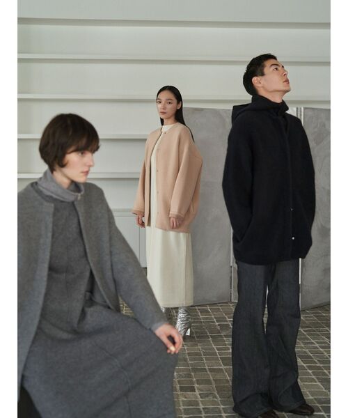 ELENDEEK（エレンディーク）の「ベーシックCNラクーンカーディガン（カーディガン/ボレロ・レディース・グレー・02）」の21枚目の写真