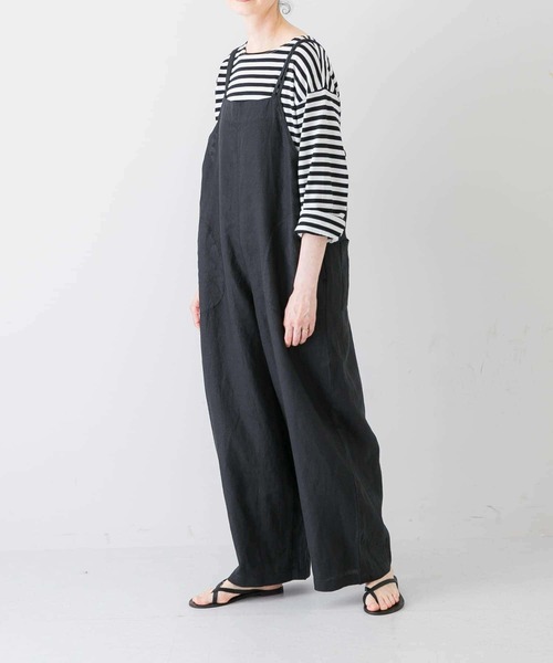 かぐれ（カグレ）の「ボーダーロングカットソー（Tシャツ/カットソー・レディース・モカ/ブラック・FREE）」の20枚目の写真