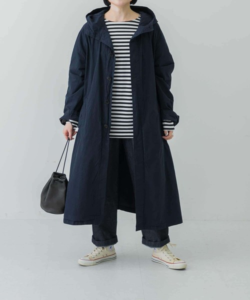 かぐれ（カグレ）の「ボーダーロングカットソー（Tシャツ/カットソー・レディース・モカ/ブラック・FREE）」の17枚目の写真