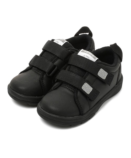 IFME(イフミー)の「KIDS|IFME ダブルベルトコートタイプスニーカー(スニーカー・キッズ・ホワイト/ブラック・15.0cm/15.5cm/16.0cm/16.5cm/17.0cm/17.5cm/18.0cm/18.5cm/19.0cm/19.5cm/20.0cm/20.5cm/21.0cm)」の1枚目の写真