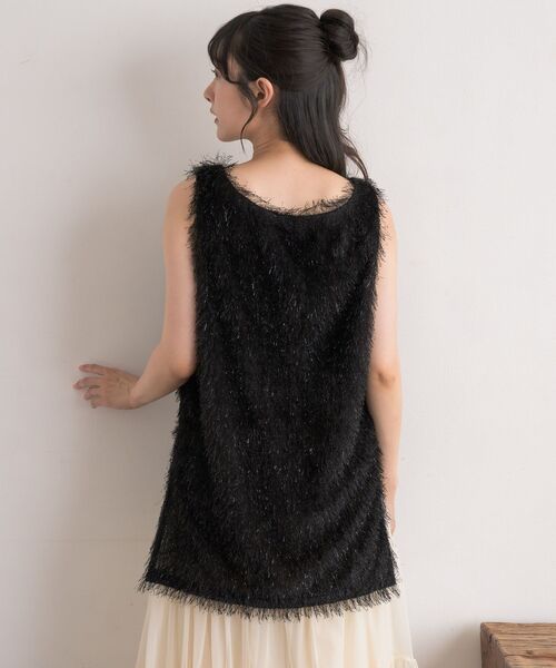 RETRO GIRL（レトロガール）の「フェザーベスト（ベスト・レディース・ブラック/ナチュラル・FREE）」の10枚目の写真