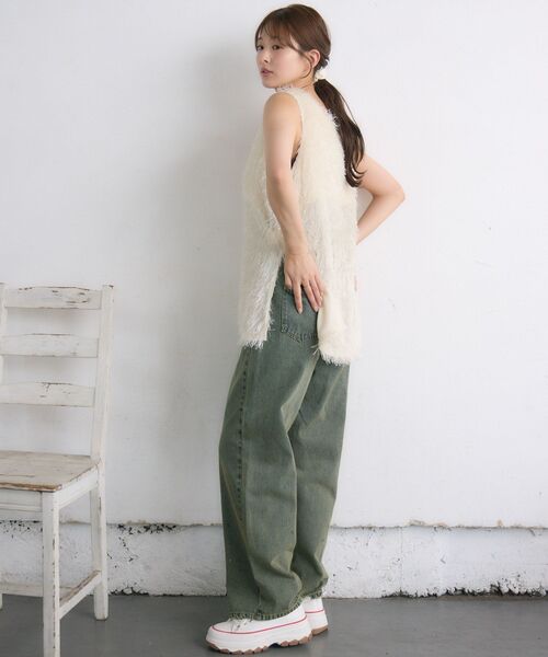 RETRO GIRL（レトロガール）の「フェザーベスト（ベスト・レディース・ブラック/ナチュラル・FREE）」の13枚目の写真