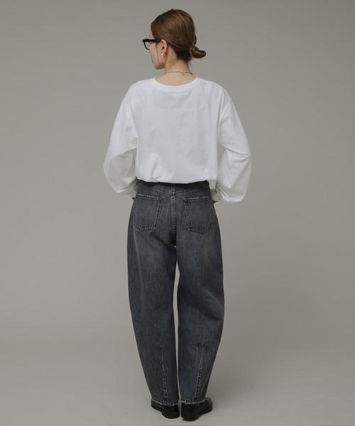 URBAN RESEARCH Sonny Label（アーバンリサーチサニーレーベル）の「フォトプリントロングTシャツ（Tシャツ/カットソー・レディース・オフホワイト/ブルー/ブラック・FREE）」の6枚目の写真