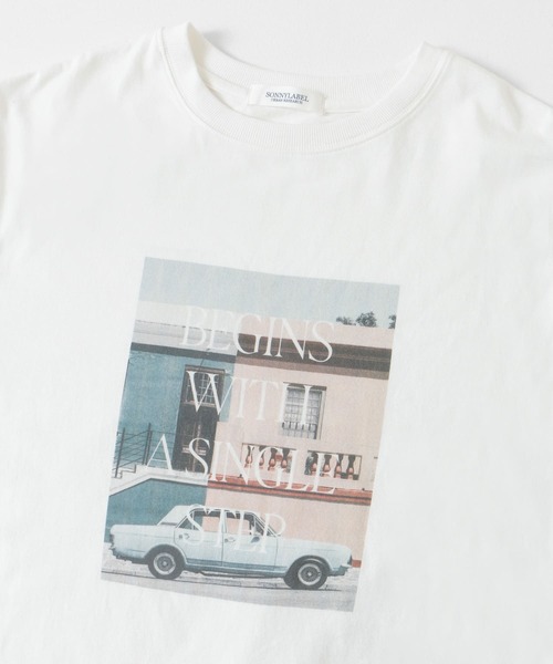 URBAN RESEARCH Sonny Label（アーバンリサーチサニーレーベル）の「フォトプリントロングTシャツ（Tシャツ/カットソー・レディース・オフホワイト/ブルー/ブラック・FREE）」の16枚目の写真