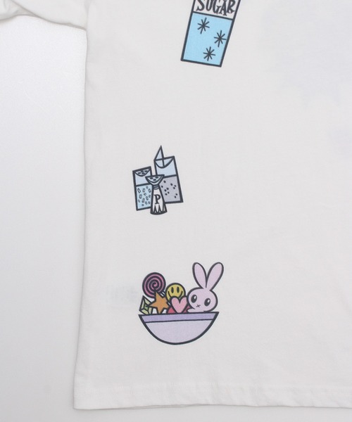 ALWAYS GOOD TIME（オルウェイズグッドタイム）の「【THE POWERPUFF GIRLS/パワーパフガールズ】プリントロングスリーブＴシャツ（Tシャツ/カットソー・レディース・ホワイト系3/ブラック系2/ホワイト系1/ホワイト系2/ブラック系1/ブラック系3/ブラック系4/ホワイト系4・M）」の16枚目の写真