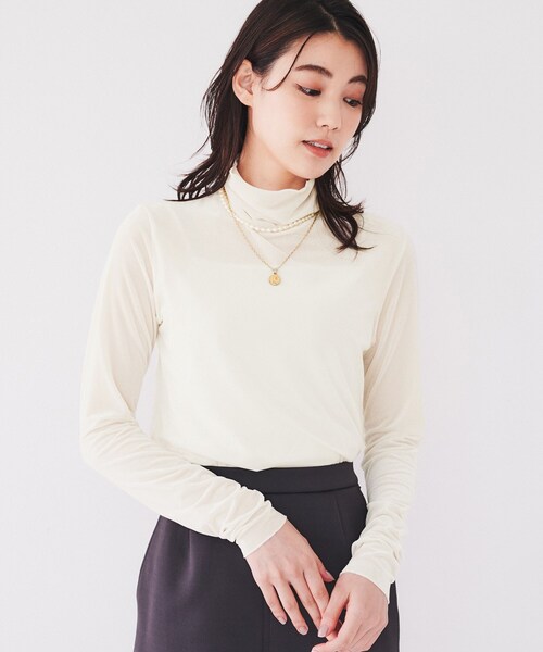 トップス a セール】【洗える】ベロアインナートップス（Tシャツ/カットソー