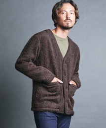 Magine | WOOL/ALPACA SHAGGY KNIT V/N CARDIGAN:ウール/アルパカ シャギーニット Vネック カーディガン(カーディガン/ボレロ)