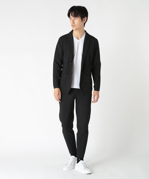 CROWDED CLOSET（クラウデッドクローゼット）の「【G-STAGE/ジーステージ】ニットヨコヘリンボーンパンツ（その他パンツ・メンズ・ブラック/ネイビー/ベージュ・03/04/02）」の8枚目の写真