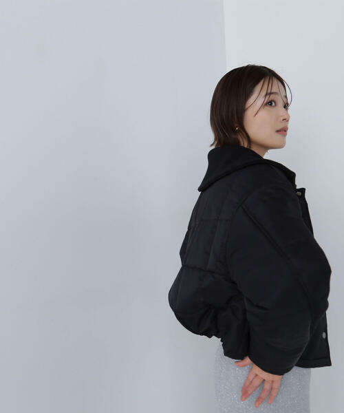 ナチュラルビューティーベーシック ◇ワイドカラーキルティングブルゾン49 NATURAL BEAUTY BASIC（ナチュラルビューティーベーシック）の