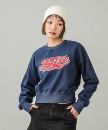 FLAME LOGO PATCH COMPACT SWEAT TOP