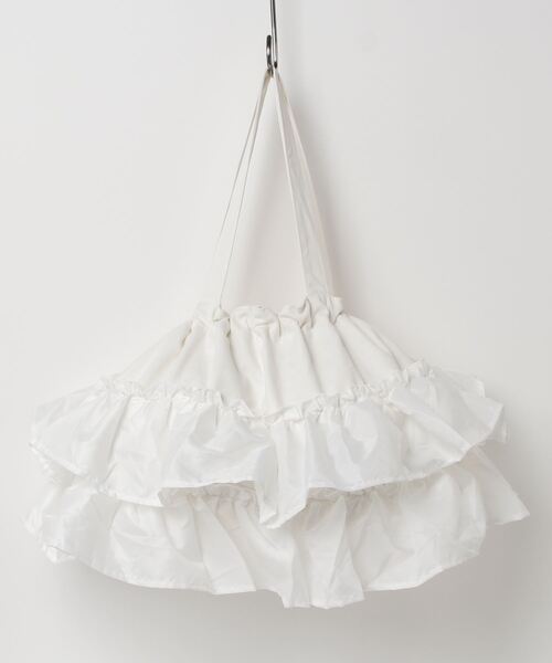 RUBY AND YOU（ルビーアンドユー）の「［select］フリルトートバッグ（トートバッグ・レディース・ホワイト・FREE）」の4枚目の写真