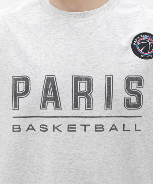 EDIFICE（エディフィス）の「PARIS BASKETBALL(パリ バスケットボール) 別注 ヴィンテージ カレッジロゴ Tシャツ（Tシャツ/カットソー・メンズ・ホワイト/ブラック/グレー・LARGE/MEDIUM）」の17枚目の写真