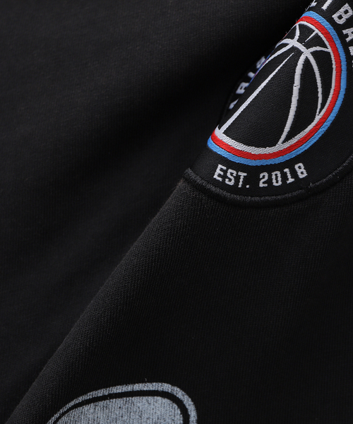 EDIFICE（エディフィス）の「PARIS BASKETBALL(パリ バスケットボール) 別注 ヴィンテージ カレッジロゴ Tシャツ（Tシャツ/カットソー・メンズ・ホワイト/ブラック/グレー・LARGE/MEDIUM）」の9枚目の写真