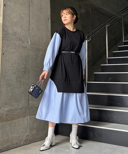 【セール】【Narcissus】ドッキングワンピース（ワンピース）｜Narcissus（ナルシス）