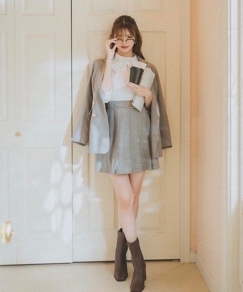 SWINGLE（スウィングル）の「AUTUMNタックスリーブボウタイブラウス（シャツ/ブラウス・レディース・ブラック/オフホワイト/クリーム・FREE）」の6枚目の写真