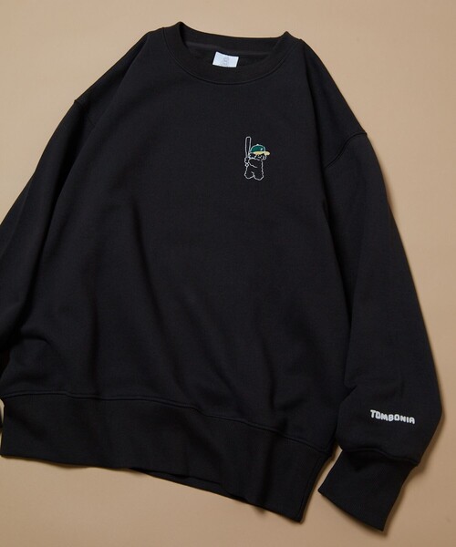 FREAK'S STORE(フリークスストア)の「tombonia × FREAK'S STORE/トムボニア tombonia ワンポイントクルースウェット(スウェット・レディース・チャコール/ピンク/ナチュラル・フリ-)」の15枚目の写真