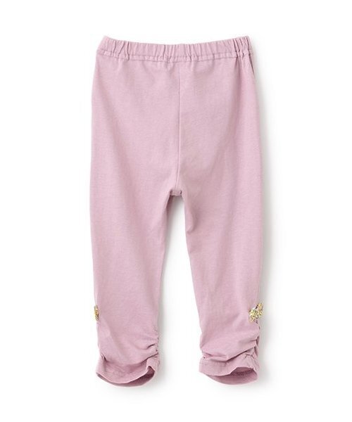 Love&Peace&Money(ラブアンドピースアンドマネー)の「【人気商品再入荷】【直営店で取り扱い無し】9分丈リボンレギンス(レギンス/スパッツ・キッズ・ブラック/グレー/ラベンダー・80cm/90cm/110cm/100cm/120cm/130cm)」の4枚目の写真