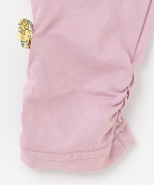 Love&Peace&Money(ラブアンドピースアンドマネー)の「【人気商品再入荷】【直営店で取り扱い無し】9分丈リボンレギンス(レギンス/スパッツ・キッズ・ブラック/グレー/ラベンダー・80cm/90cm/110cm/100cm/120cm/130cm)」の6枚目の写真
