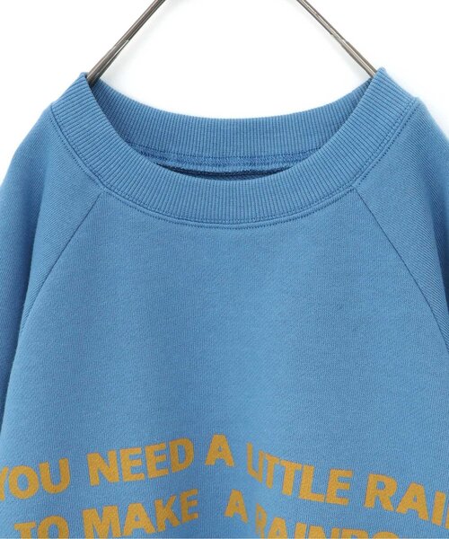 p.premier（ピードットプルミエ）の「イロチ買いしたいオーバーサイズロゴトレーナー（スウェット・キッズ・チャコール/ブラウン/ピンク/ブルー/オフホワイト・80/90/100/110/120/130/140）」の16枚目の写真