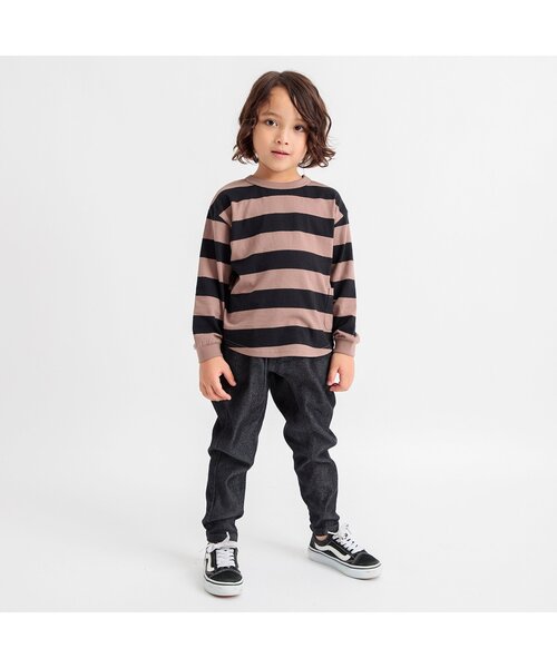 BREEZE（ブリーズ）の「やわらかラフテーパードパンツ（その他パンツ・キッズ・ローズ/ブラック/エメラルド/キャメル/ライトグレー/インディゴブルー・100/110/120/130/90/140/150/160）」の7枚目の写真