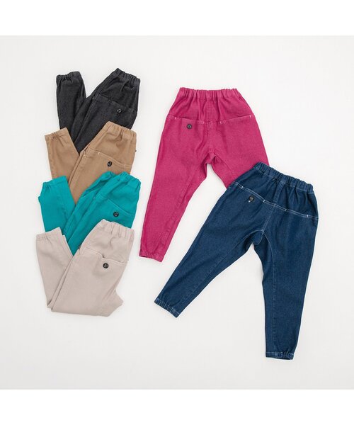 BREEZE（ブリーズ）の「やわらかラフテーパードパンツ（その他パンツ・キッズ・ローズ/ブラック/エメラルド/キャメル/ライトグレー/インディゴブルー・100/110/120/130/90/140/150/160）」の12枚目の写真
